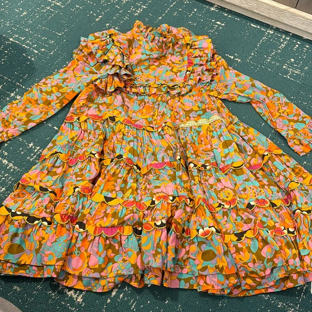 Celia B Vibrant Floral Long Sleeve Dress - Picture 1 of 8